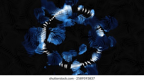 Colorful abstract texture created with Gradient flow and 3D structure imitate the movement of liquid or wind. Vibrant colors, volumetric waves and digital noise create a sense of depth and dynamics. I