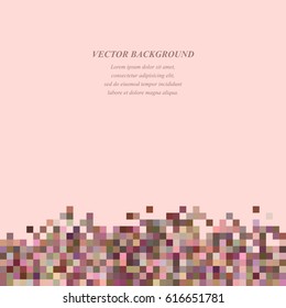 Colorful abstract tiled square mosaic background design template