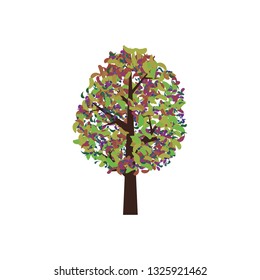 colorful abstract tree illustration vector 