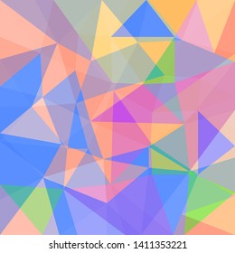 Colorful abstract triangle geometric background vector illustration