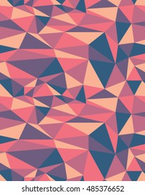 Colorful abstract triangle geometrical background, vector illustration,seamless pattern.