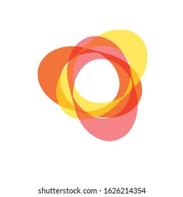 colorful abstract triangle logo vector illustration