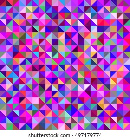 Colorful abstract triangle pattern background design - vector illustration