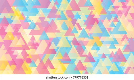 Colorful abstract triangle.... Vector illustration.
