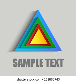 Colorful abstract triangles