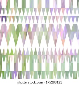 Colorful abstract triangular pastel ethnic floral pattern