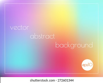 Colorful abstract unfocused background. Bokeh. Blurry backdrop. Vector illustration.