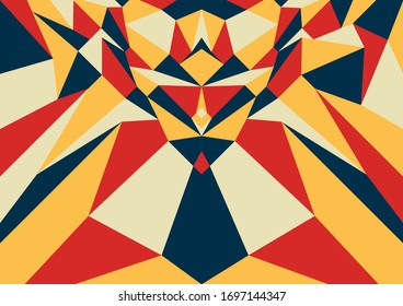 El colorido diseño de arte vectorial abstracto para fondo, papel pintado