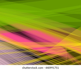 Colorful abstract vector background banner, transparent wave lines shapes for brochure, website, flyer design and business card. Green bright wave form. Pink wavy shapes tropical background striped.