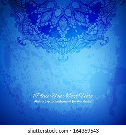 Colorful abstract vector background. Beautiful arabesque