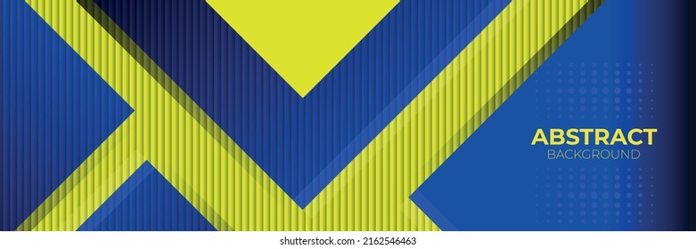 Colorful abstract vector background in blue and yellow like Ukraine or Sweden flag. Modern banner or wallpaper for websites, posters or advertisement