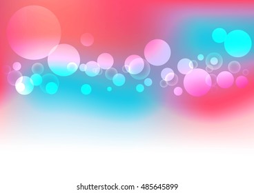 Colorful abstract vector background and blurred lights shining bokeh effect. Bokeh Background Vector Illustration.