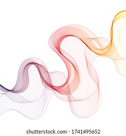 fondo de vector abstracto colorido. línea de curva de color
