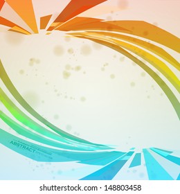 Colorful abstract vector background, creative futuristic illustration eps10