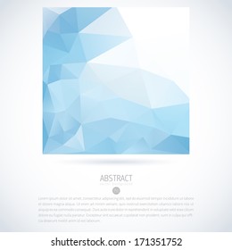 Colorful abstract vector background design template with triangles