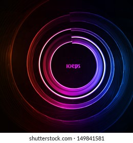 Colorful abstract vector background, futuristic shapes illustration eps10.