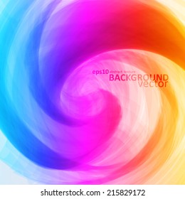 Colorful abstract vector background, futuristic wavy illustration eps10