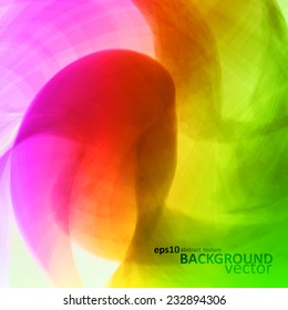 Colorful abstract vector background, futuristic wavy illustration eps10
