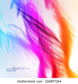 Colorful abstract vector background, futuristic wavy illustration eps10
