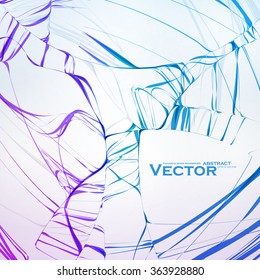 Colorful abstract vector background, futuristic wavy illustration eps10