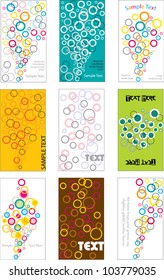 colorful abstract vector background with glossy colorful circles and place for your text isolated on white background