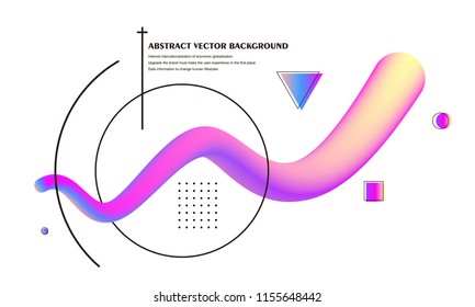 colorful abstract vector background illustration,gradient fluid，Usable for banners, covers, layout and posters. Vector.