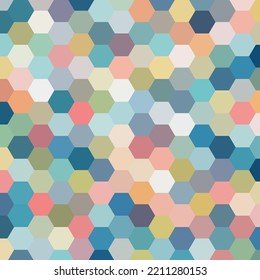 Fondo de vector abstracto colorido. Mosaico. estilo poligonal. Hexagons.