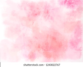 Colorful abstract vector background. Soft  pink watercolor stain. Watercolor painting. Abstract painting, background for wallpapers, posters, cards, invitations, websites. 
