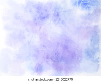 Colorful abstract vector background. Soft  blue watercolor stain. Watercolor painting. Abstract painting, background for wallpapers, posters, cards, invitations, websites. 