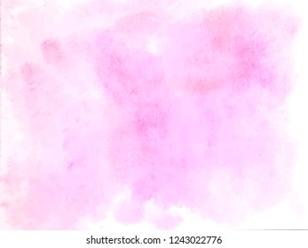 Colorful abstract vector background. Soft  pink watercolor stain. Watercolor painting. Abstract painting, background for wallpapers, posters, cards, invitations, websites. 
