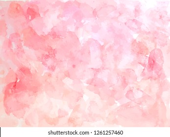Colorful abstract vector background. Soft  pink watercolor stain. Watercolor painting. Abstract painting, background for wallpapers, posters, cards, invitations, websites