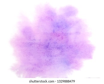  Colorful abstract vector background. Soft pink watercolor stain. Watercolor painting. vector