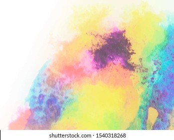 Colorful abstract vector background. Soft watercolor stain. Watercolor painting. Abstract painting, background for wallpapers, posters, cards, invitations, websites
