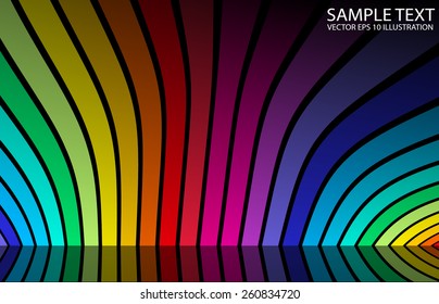 Colorful abstract vector background template - Vector abstract background design illustration