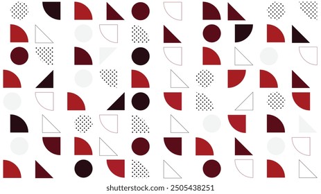 Colorful abstract vector background with various shapes. Vector illustration pattern.