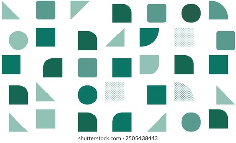 Colorful abstract vector background with various shapes. Vector illustration pattern.