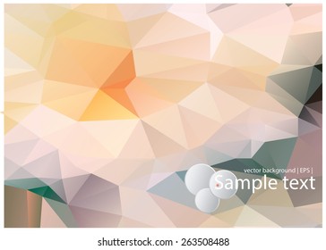 Colorful abstract vector backgrounds. Polygonal texture.