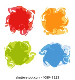 Colorful Abstract Vector Blob Smudges