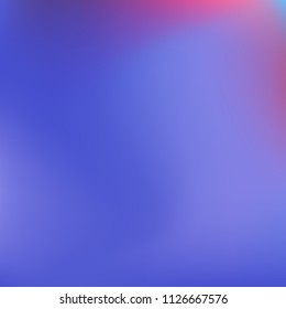 Colorful abstract vector. Blurred colorful gradient background. Multicolor blurry blend. Holographic illustration. Smooth mesh texture. Beautiful natural light. Blue, red, yellow soft colored vector.