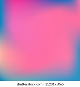 Colorful abstract vector. Blurred colorful gradient background. Multicolor blurry blend. Holographic illustration. Smooth mesh texture. Beautiful natural light. Blue, red, yellow soft colored vector.