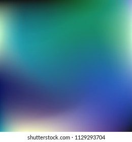 Colorful abstract vector. Blurred colorful gradient background. Multicolor blurry blend. Holographic illustration. Smooth mesh texture. Beautiful natural light. Blue, red, yellow soft colored vector.