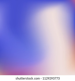 Colorful abstract vector. Blurred colorful gradient background. Multicolor blurry blend. Holographic illustration. Smooth mesh texture. Beautiful natural light. Blue, red, yellow soft colored vector.