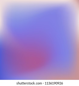 Colorful abstract vector. Blurred colorful gradient background. Multicolor blurry blend. Holographic illustration. Smooth mesh texture. Beautiful natural light. Blue, red, yellow soft colored vector.