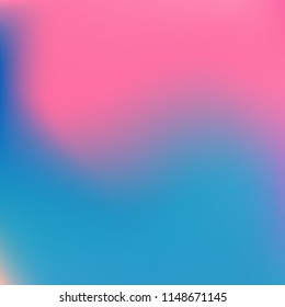 Colorful abstract vector. Blurred colorful gradient background. Multicolor blurry blend. Holographic illustration. Smooth mesh texture. Beautiful natural light. Blue, red, yellow soft colored vector.