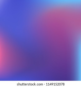 Colorful abstract vector. Blurred colorful gradient background. Multicolor blurry blend. Holographic illustration. Smooth mesh texture. Beautiful natural light. Blue, red, yellow soft colored vector.