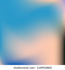 Colorful abstract vector. Blurred colorful gradient background. Multicolor blurry blend. Holographic illustration. Smooth mesh texture. Beautiful natural light. Blue, red, yellow soft colored vector.