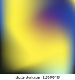 Colorful abstract vector. Blurred colorful gradient background. Multicolor blurry blend. Holographic illustration. Smooth mesh texture. Beautiful natural light. Blue, red, yellow soft colored vector.