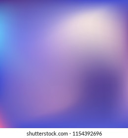 Colorful abstract vector. Blurred colorful gradient background. Multicolor blurry blend. Holographic illustration. Smooth mesh texture. Beautiful natural light. Blue, red, yellow soft colored vector.