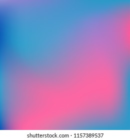 Colorful abstract vector. Blurred colorful gradient background. Multicolor blurry blend. Holographic illustration. Smooth mesh texture. Beautiful natural light. Blue, red, yellow soft colored vector.