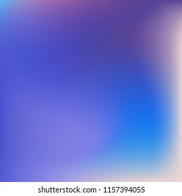 Colorful abstract vector. Blurred colorful gradient background. Multicolor blurry blend. Holographic illustration. Smooth mesh texture. Beautiful natural light. Blue, red, yellow soft colored vector.